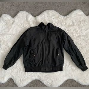 VTG Sears Roebuck and Co. Black Bomber Jacket Mens XL